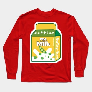 Peas Milk Dairy Free Vegan Milk Long Sleeve T-Shirt